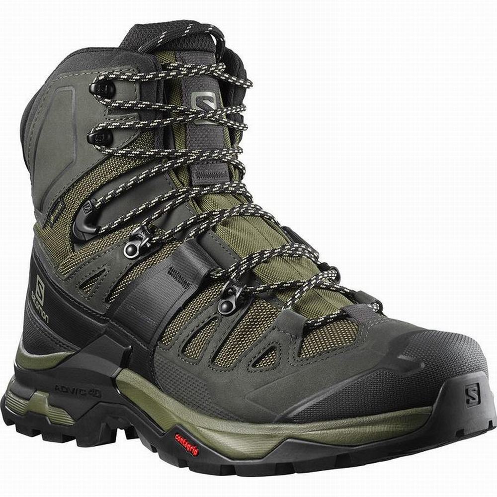 Salomon Quest 4 Gore-tex Precios - Botas Montaña Hombre Verde Oliva Negras