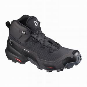 Botas Montaña Salomon CROSS HIKE MID GORE-TEX Mujer Negras | HNL420579