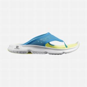 Chanclas Salomon REELAX BREAK 5.0 Hombre Azules Blancas | HUS324710