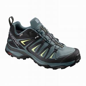 Zapatillas Para Caminar Salomon X ULTRA 3 GORE-TEX Mujer Verde Negras | XUD902148