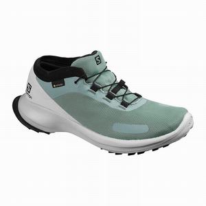 Zapatillas Running Salomon SENSE FEEL GTX W Mujer Verde Azules | XVA526914