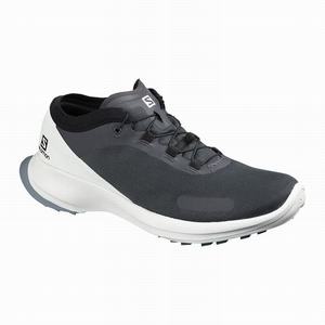 Zapatillas Running Salomon SENSE FEEL Hombre Negras Blancas | CAR174602