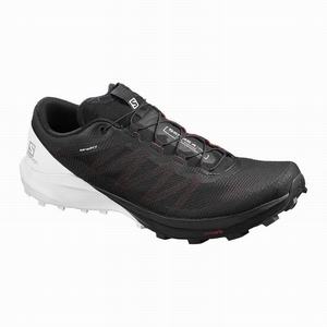 Zapatillas Running Salomon SENSE PRO 4 Hombre Negras Blancas | TYR325961