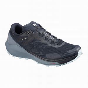 Zapatillas Running Salomon SENSE RIDE 3 W Mujer Azul Marino Gris | QKI742853