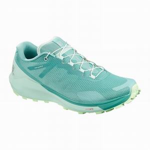 Zapatillas Running Salomon SENSE RIDE 3 W Mujer Turquesa Verde | XJK041295