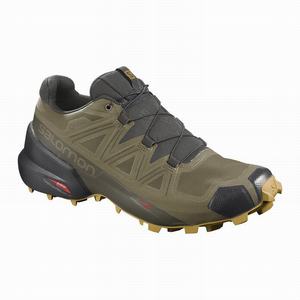 Zapatillas Running Salomon SPEEDCROSS 5 GORE-TEX Hombre Verde Oliva | UWR617428