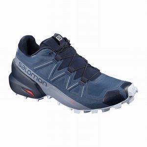 Zapatillas Running Salomon SPEEDCROSS 5 Mujer Azul Marino | XWA409237