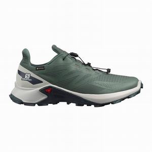 Zapatillas Running Salomon SUPERCROSS BLAST GTX Hombre Verde | LQF148730