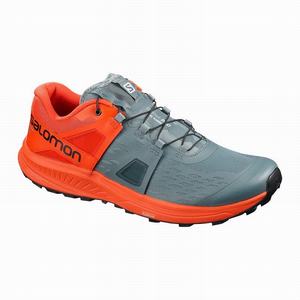 Zapatillas Running Salomon ULTRA /PRO Hombre Gris Naranjas | TBL147293