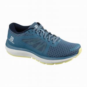 Zapatillas Running Salomon VECTUR Mujer Azules Blancas | CDZ479853