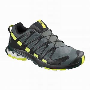 Zapatillas Running Salomon XA PRO 3D v8 GORE-TEX Hombre Negras Verde Claro | FGC079328