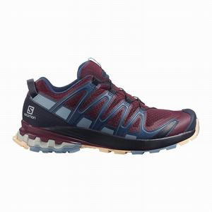 Zapatillas Running Salomon XA PRO 3D v8 Mujer Burdeos Azules | MNQ013487