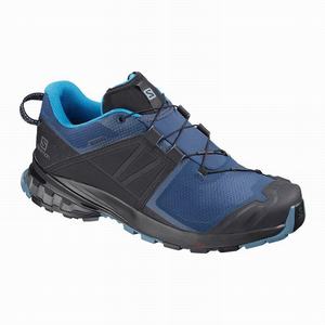 Zapatillas Running Salomon XA WILD GORE-TEX Hombre Azules Negras | IAQ197846