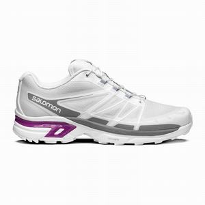 Zapatillas Salomon XT-WINGS 2 Hombre Blancas Moradas Flores | UNH568139