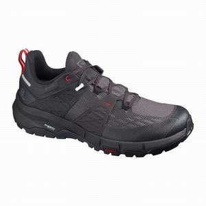 Zapatos De Senderismo Salomon ODYSSEY GTX Hombre Negras Rojas | ARZ982560