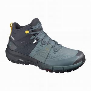 Zapatos De Senderismo Salomon ODYSSEY MID GTX Hombre Azules Oscuro | UQJ986532