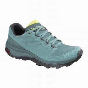 Zapatos De Senderismo Salomon OUTLINE GORE-TEX Mujer Turquesa Verde | HPY489215