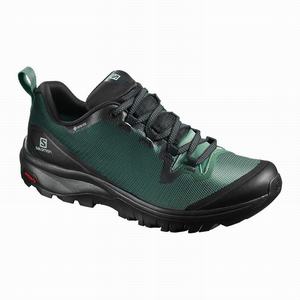 Zapatos De Senderismo Salomon VAYA GORE-TEX Mujer Negras Verde | WHS527803