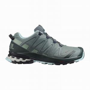 Zapatos De Senderismo Salomon XA PRO 3D v8 GORE-TEX Mujer Verde | FLH217654