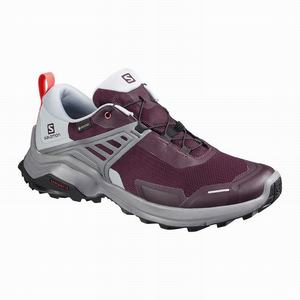 Zapatos De Senderismo Salomon X RAISE GORE-TEX Mujer Burdeos | CHT821453