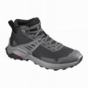 Zapatos De Senderismo Salomon X RAISE MID GORE-TEX Mujer Azules Oscuro Negras | PNJ984612