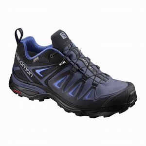 Zapatos De Senderismo Salomon X ULTRA 3 GORE-TEX Mujer Azules Negras | BCW451780